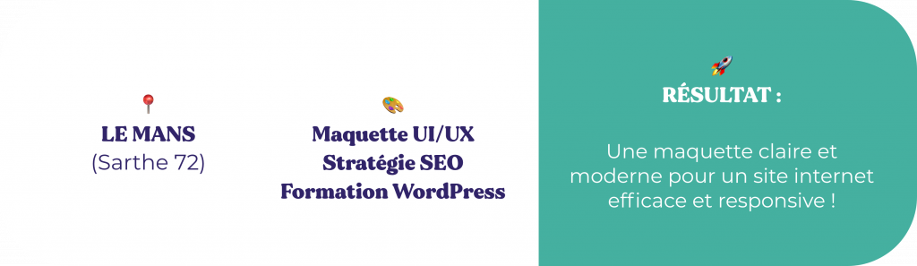 Maquette ui/ux, formation WordPress et bases en SEO