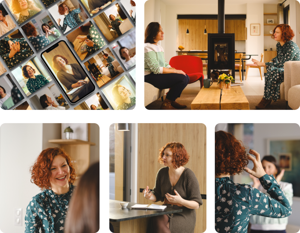 Plusieurs photos du shooting d’Eloïse Poupée, Fée de la Sophro, réalisées par Air2D3, partenaire audiovisuel de l'agence de communication La Petite Pousse.